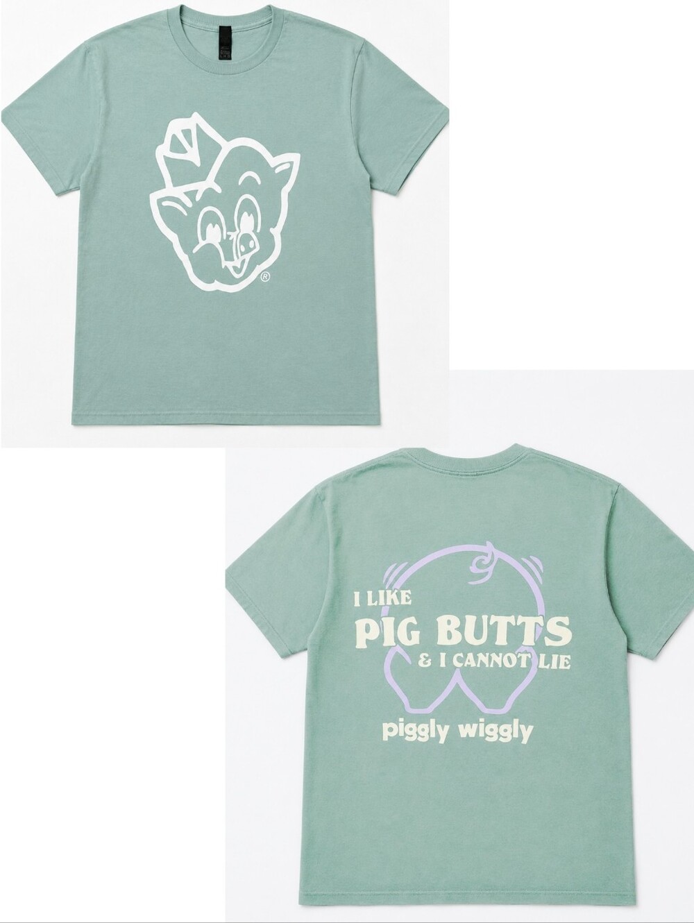 Piggly Wiggly Pig Butts Graphic Tee Sz L Women’s XL P2P 22-25 New